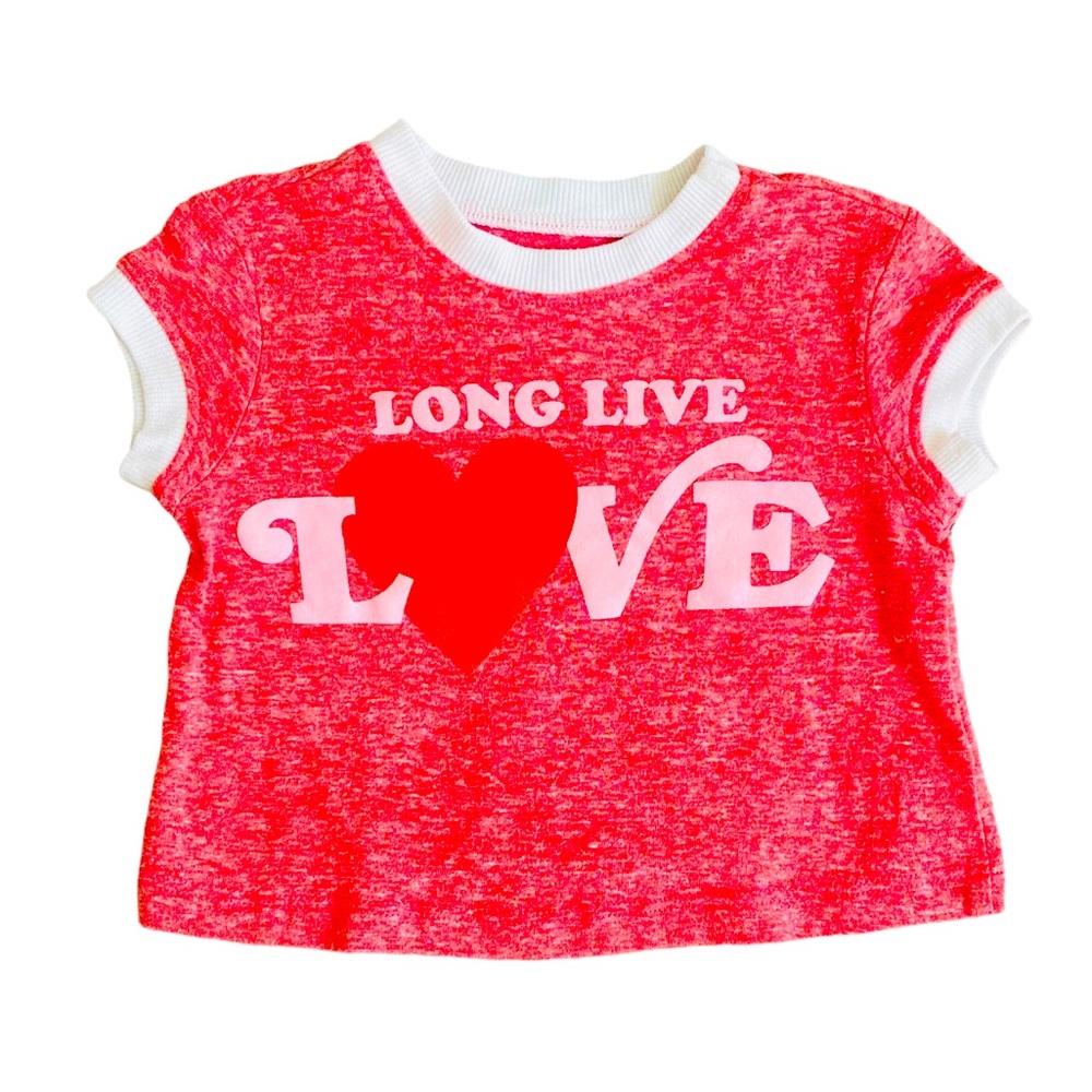 Tiny Whales ‘Long Live Love’ Boxy Ringer Tee